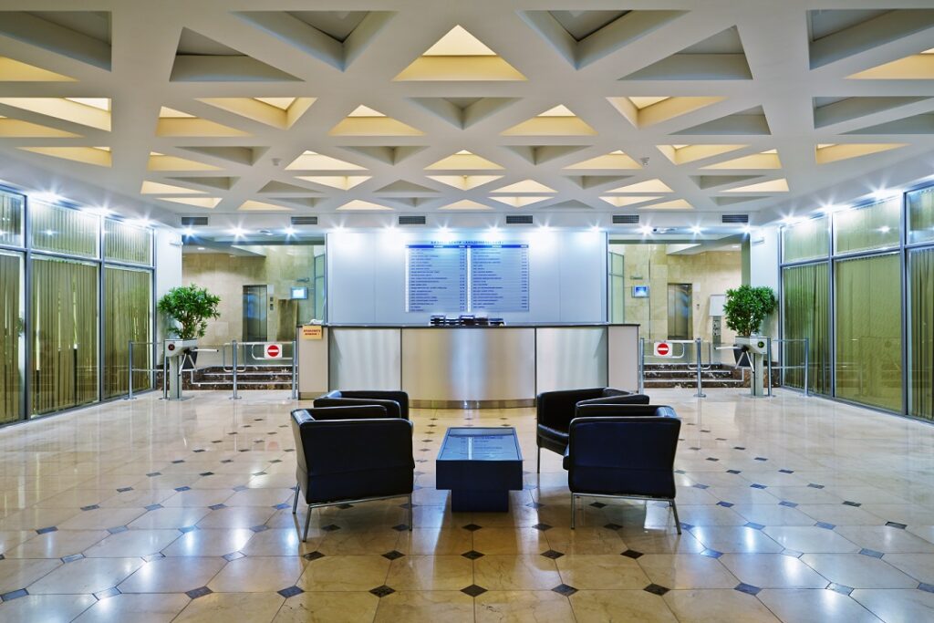 upholstery cleaning for furniture in lobby